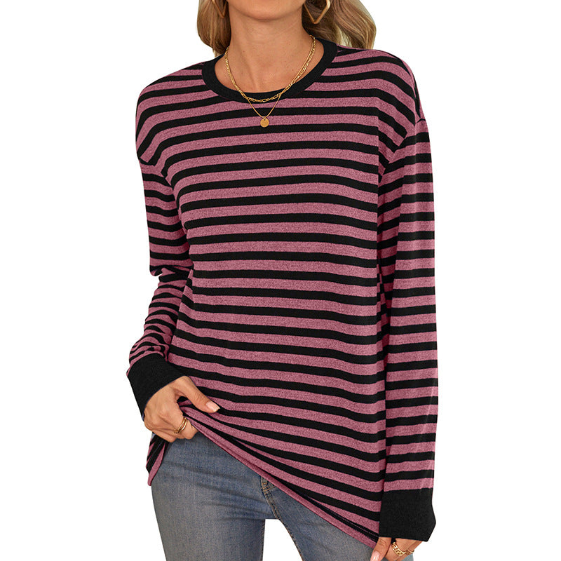 Damen Langarmshirt im maritimen Streifen-Look Sovae