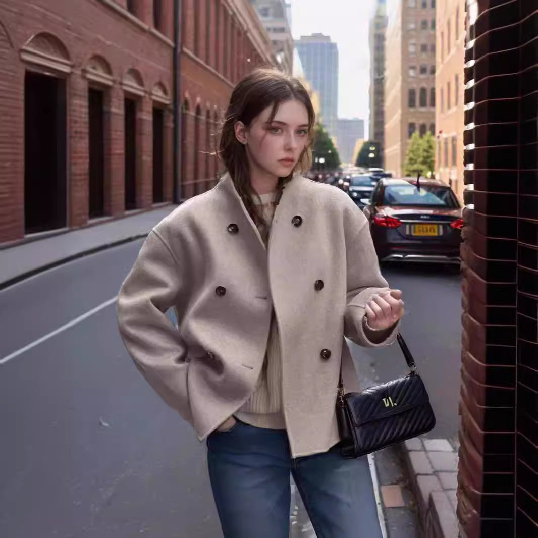 Damen modische oversized Jacke mit hochwertigem Schnitt Sovae