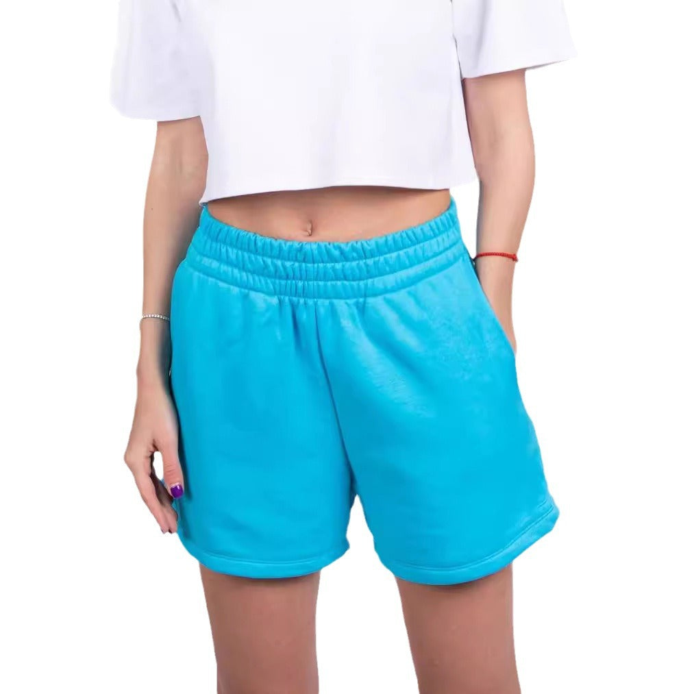 Damen bequeme und stylische Shorts mit elastischem Bund Sovae