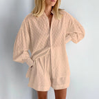 Damen lässiges Oversized Hemd mit angesagtem Schnitt Sovae