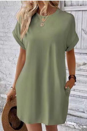 Damen lässiges T-Shirt-Kleid Sovae