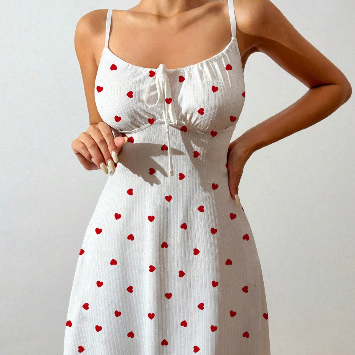 Damen Sommerliches Minikleid mit zartem Erdbeer-Muster Sovae