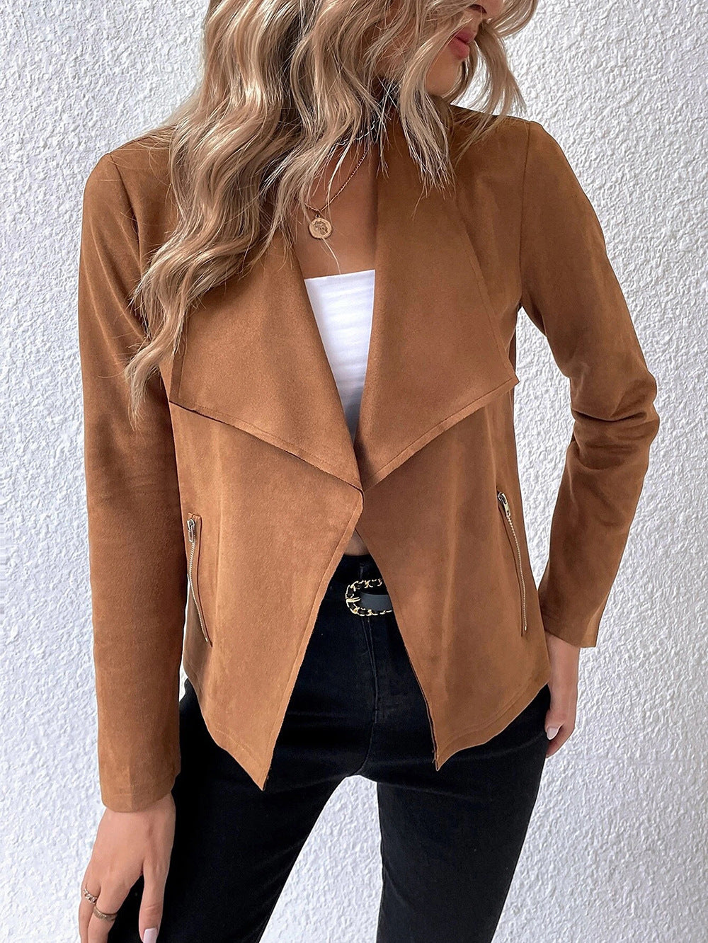 Damen angesagter Oversized-Blazer Sovae