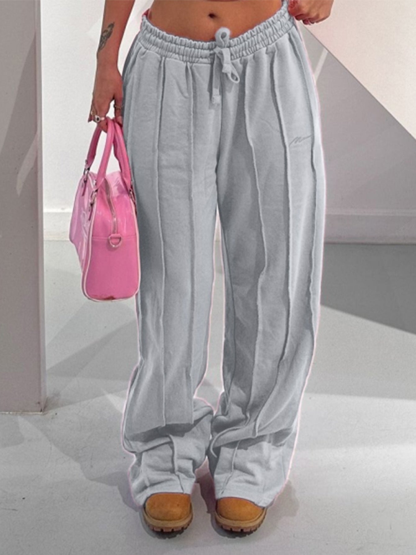 Damen Lässige Freizeithose mit elastischem Bund und schmeichelhaftem Schnitt Sovae