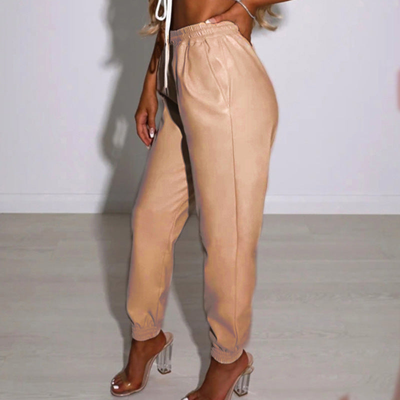 Damen bequeme Sporthose mit elastischem Bund und Bündchen Sovae