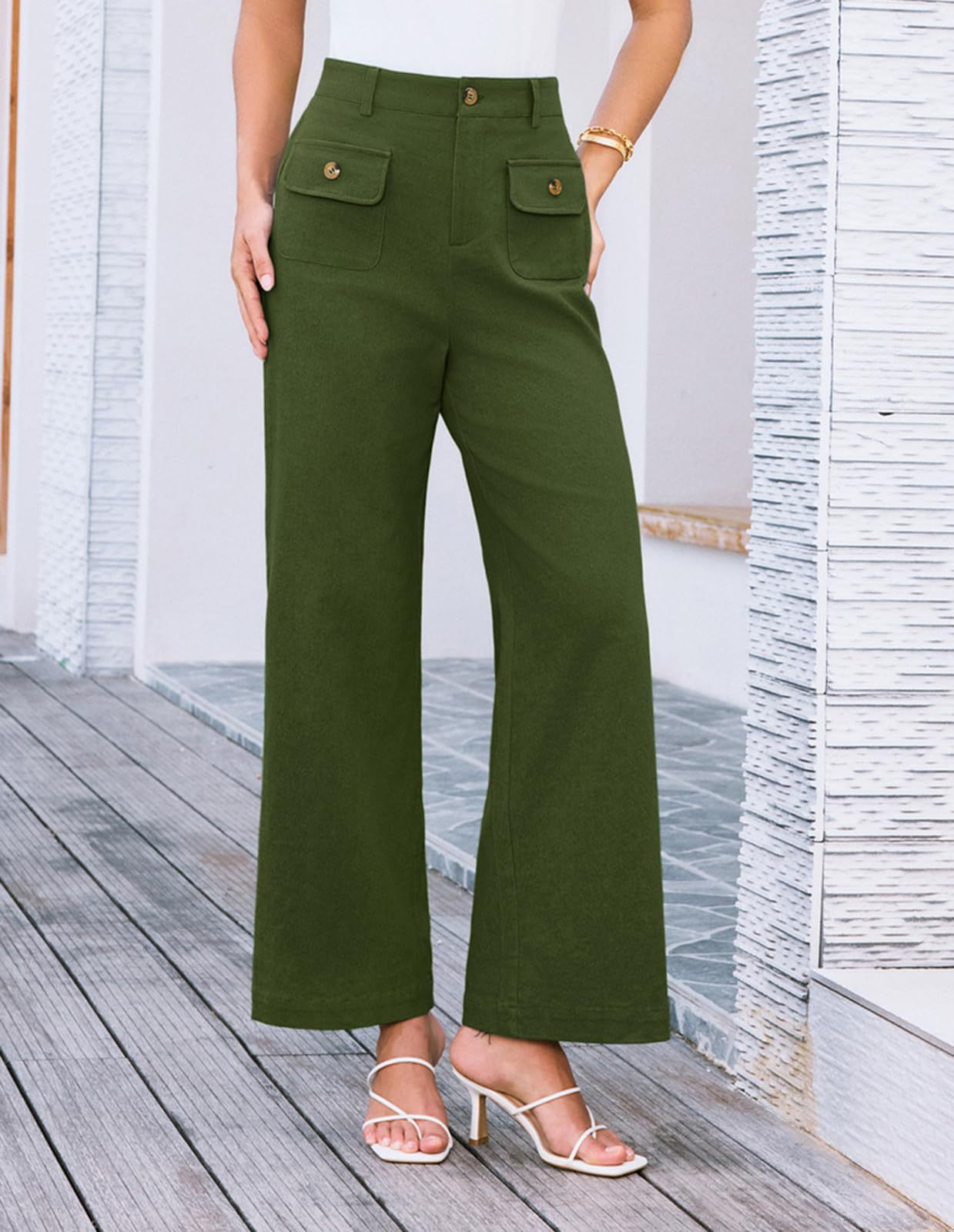 Damen Weitgeschnittene Cargo-Hose Sovae
