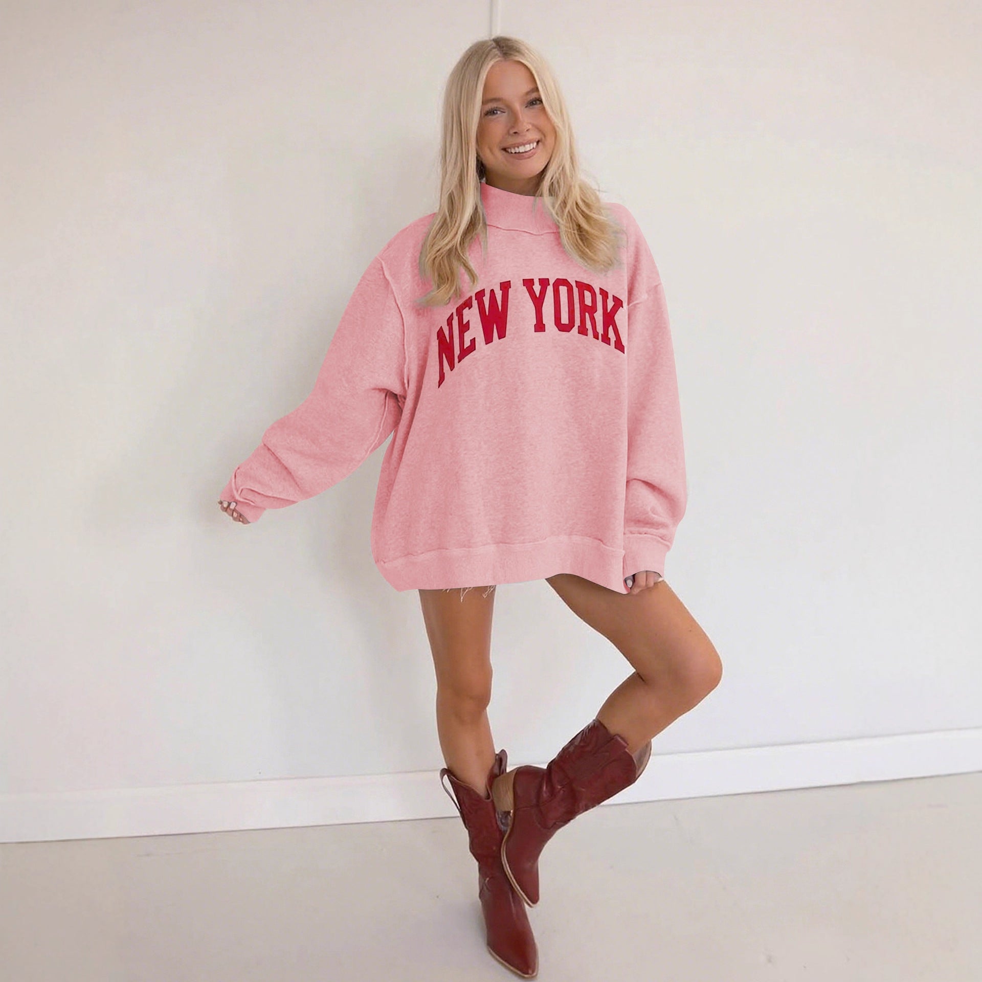 Damen gemütlicher Oversized Pullover Sovae