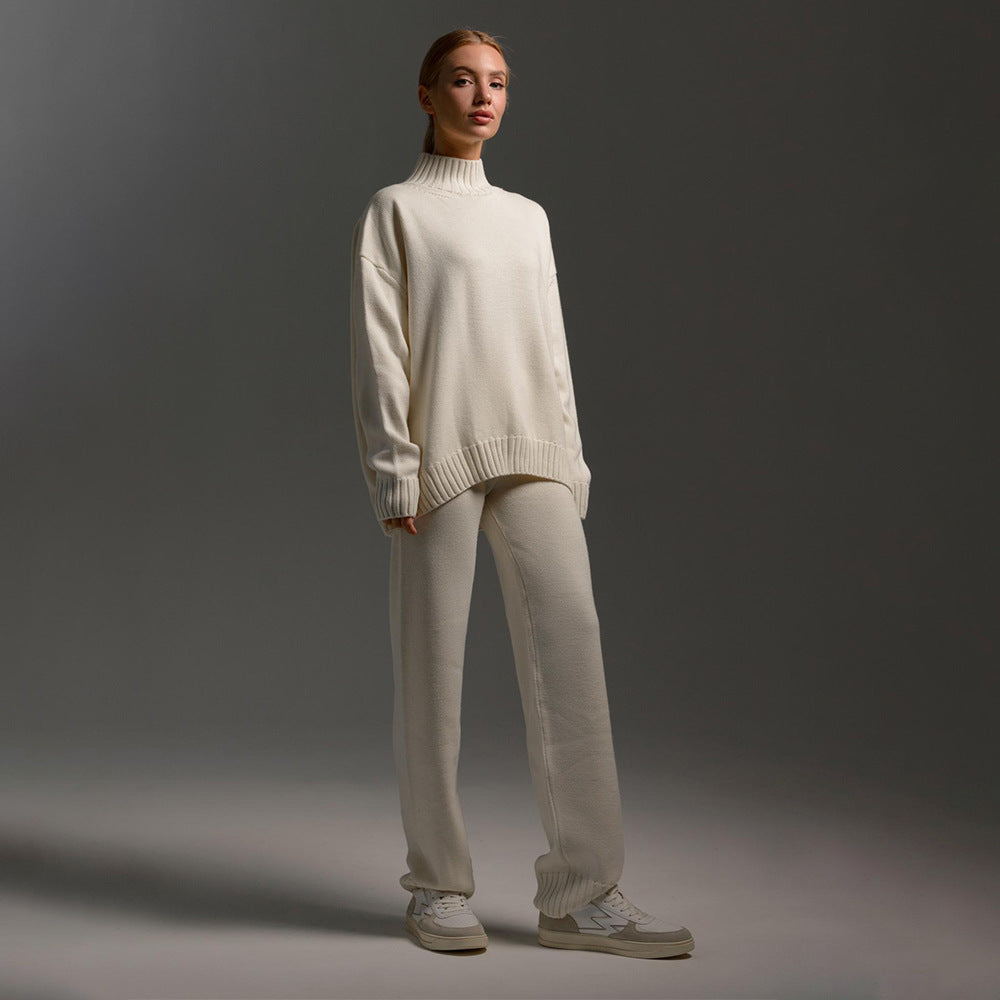 Damen Steckpullover und lässige Freizeithose Set Sovae