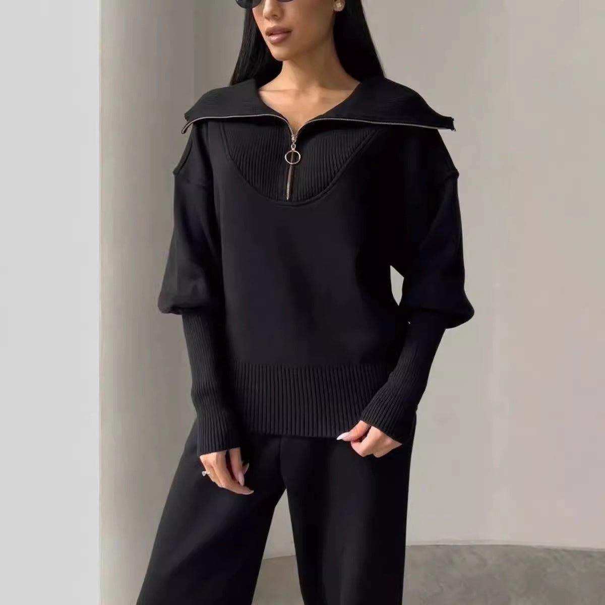 Damen sportlicher Hoodie- und Jogginganzug Sovae