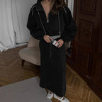 Damen Langer Rock aus hochwertigem Jersey mit elastischem Taillenband Sovae