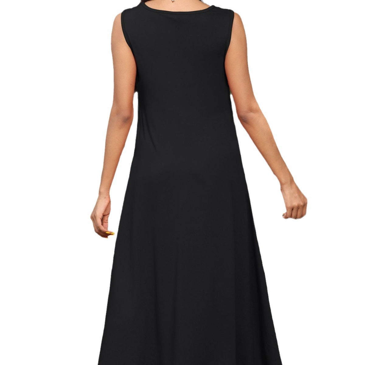 Damen lässiges Maxikleid mit großzügigen Taschen und elegantem Schnitt Sovae