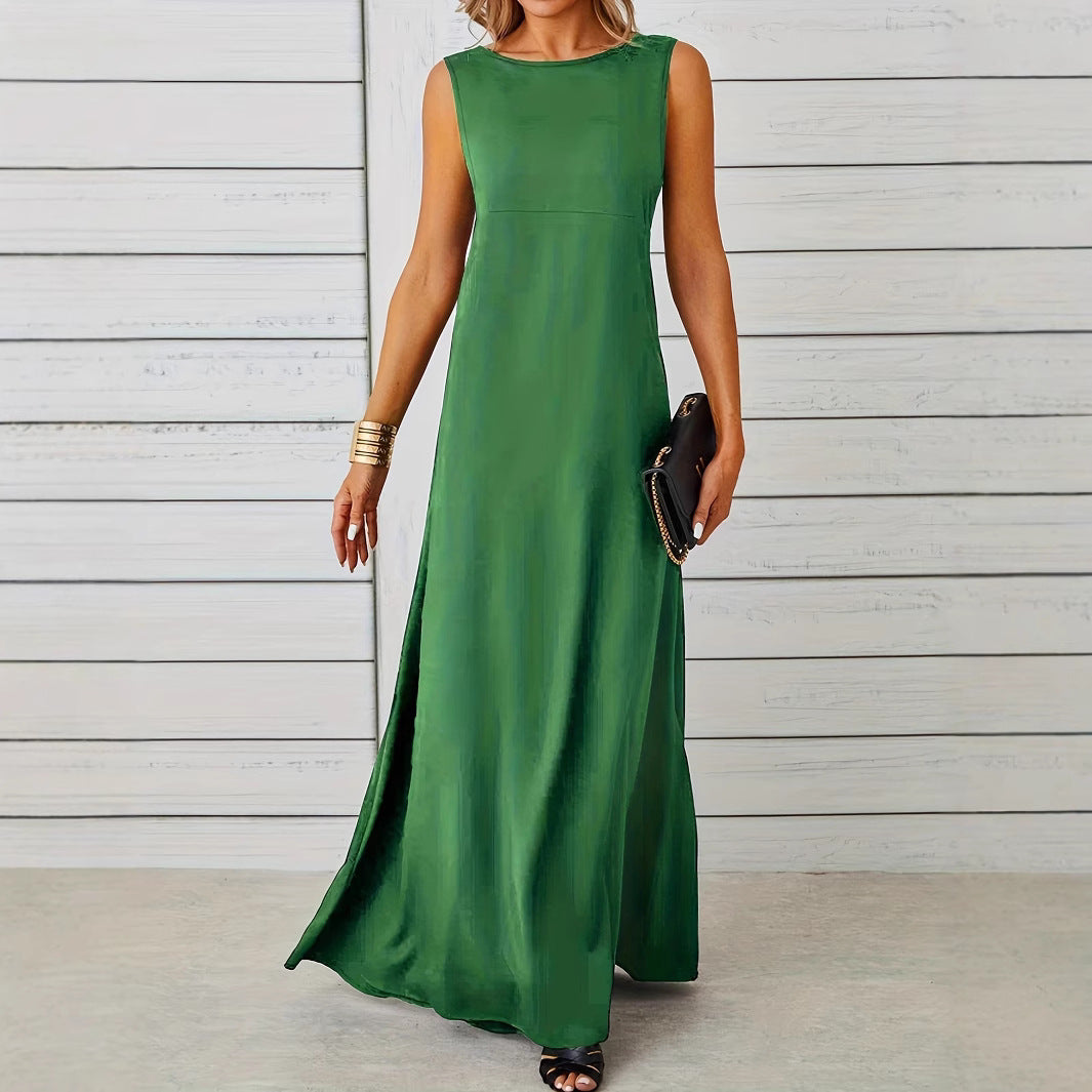 Damen schickes Maxikleid mit elegantem Schnitt Sovae