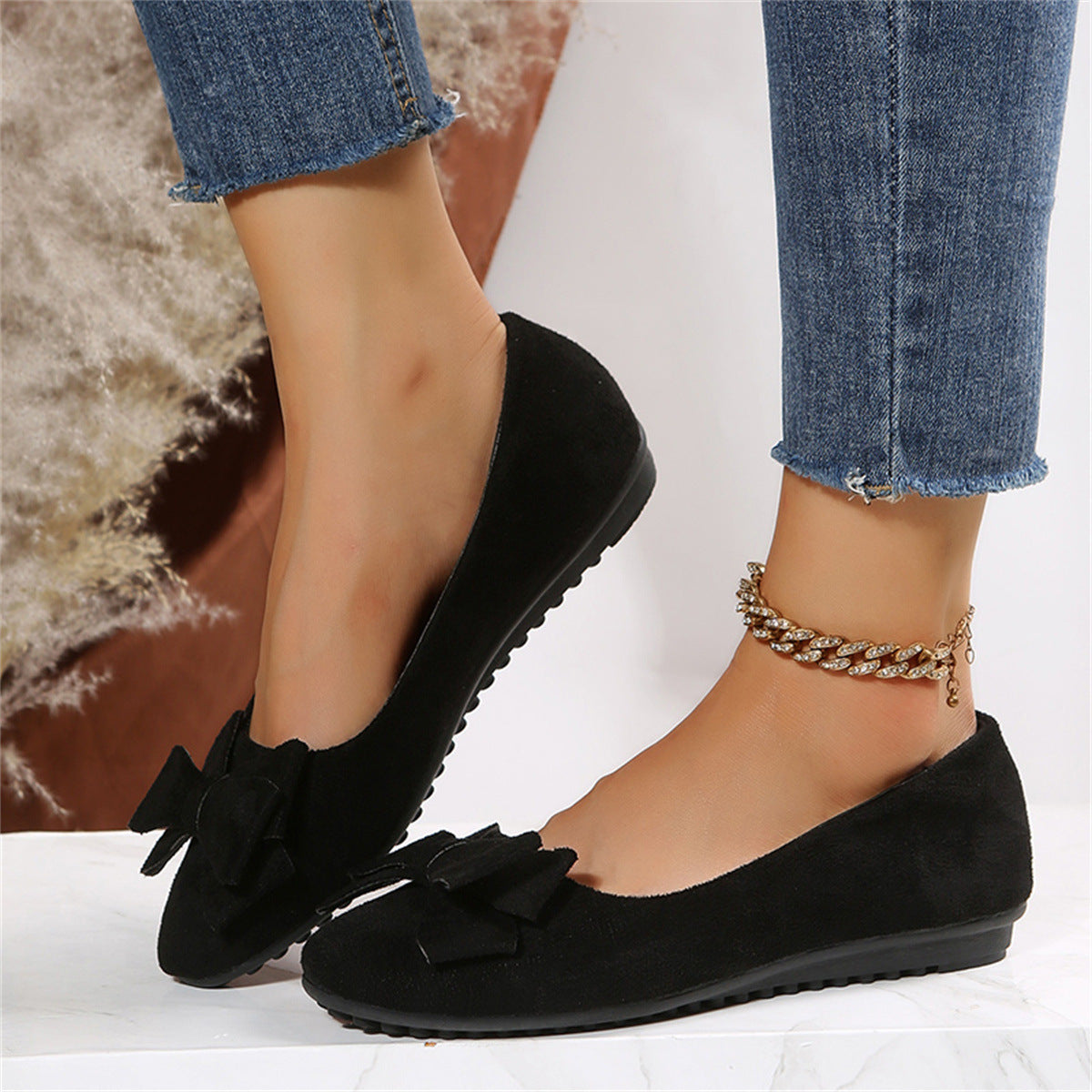 Damen Ballerinas mit charmantem Schleifen-Design Sovae