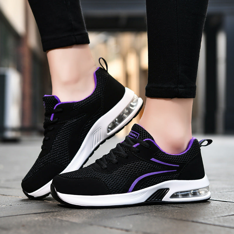 Damen Lauf-Sneaker mit atmungsaktivem Mesh-Obermaterial und dämpfender Sohle Sovae