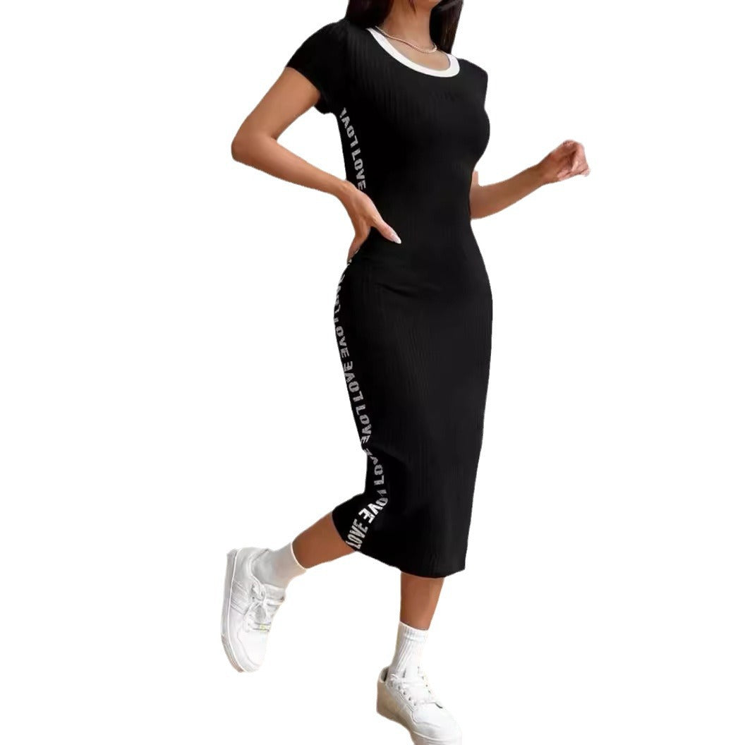 Damen Körperbetontes Midi-Kleid Sovae