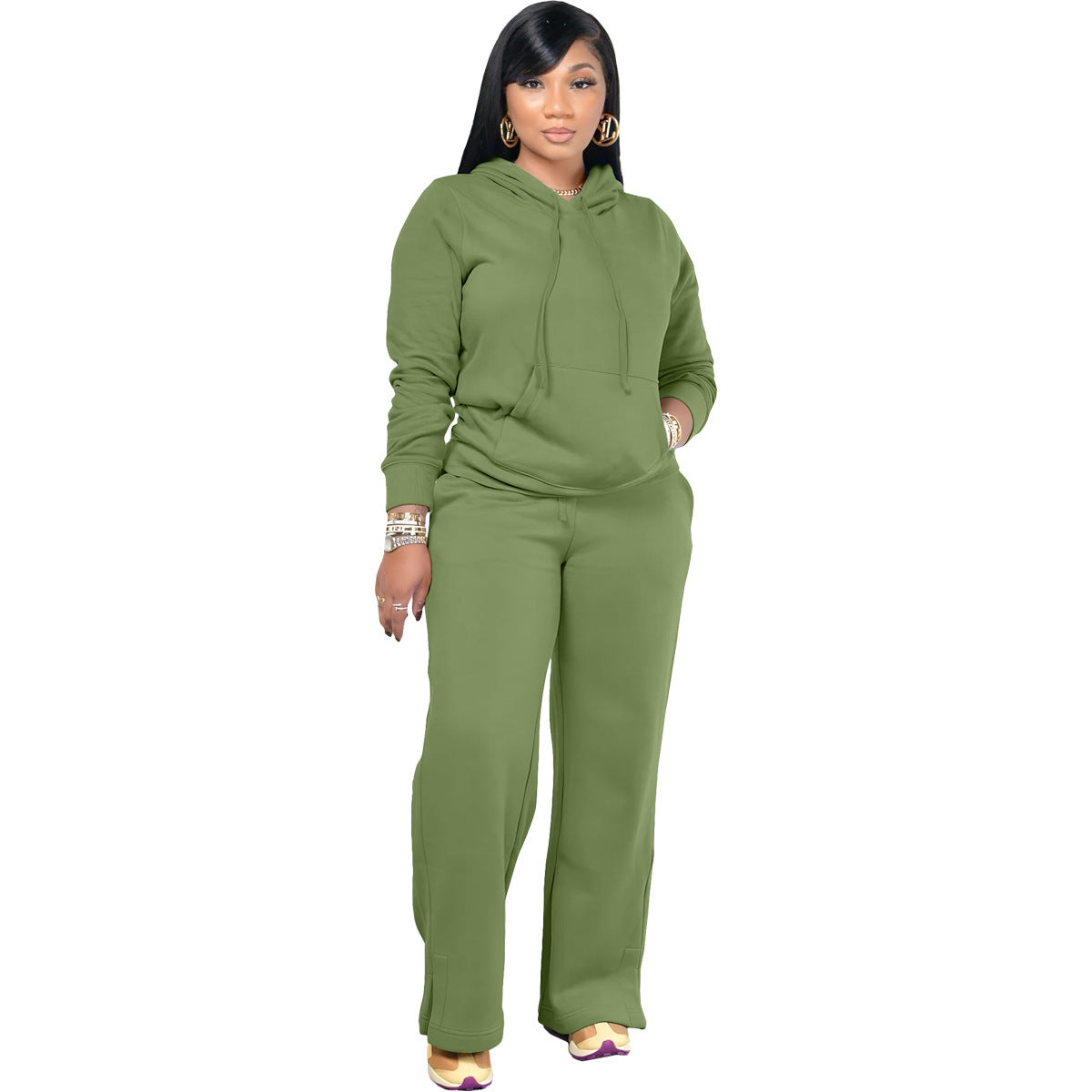 Damen entspannter Hooded Sweatsuit Sovae