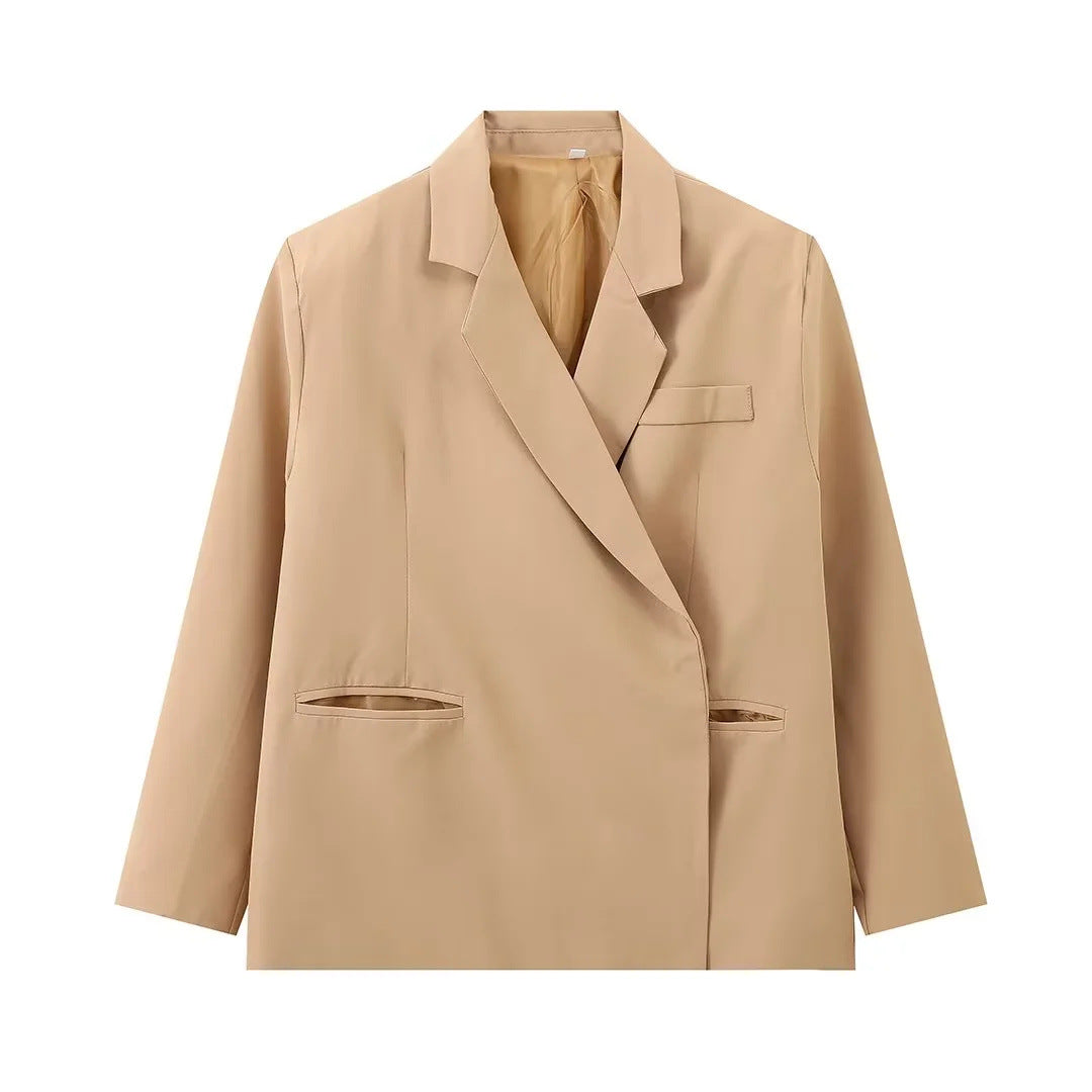 Damen elegante Blazerjacke im modernen Schnitt Sovae