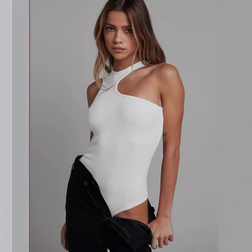 Damen asymmetrisches und figurbetontes Bodysuit Sovae