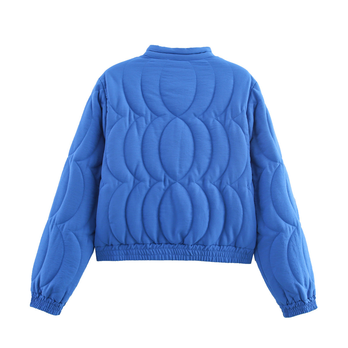 Damen Steppjacke mit floralem Design und elastischen Ärmeln Sovae