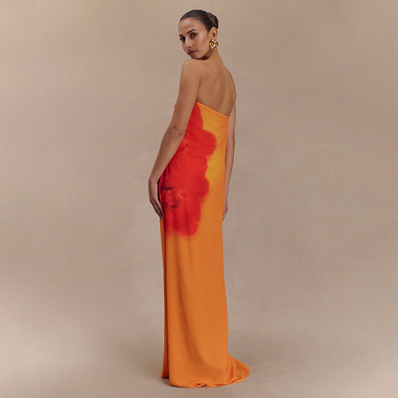 Damen Maxikleid mit elegantem Blumenprint Sovae