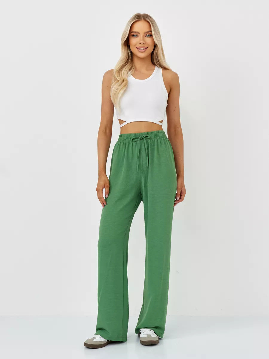 Damen Weite Relaxed-Fit Hose aus leichtem Jersey Sovae