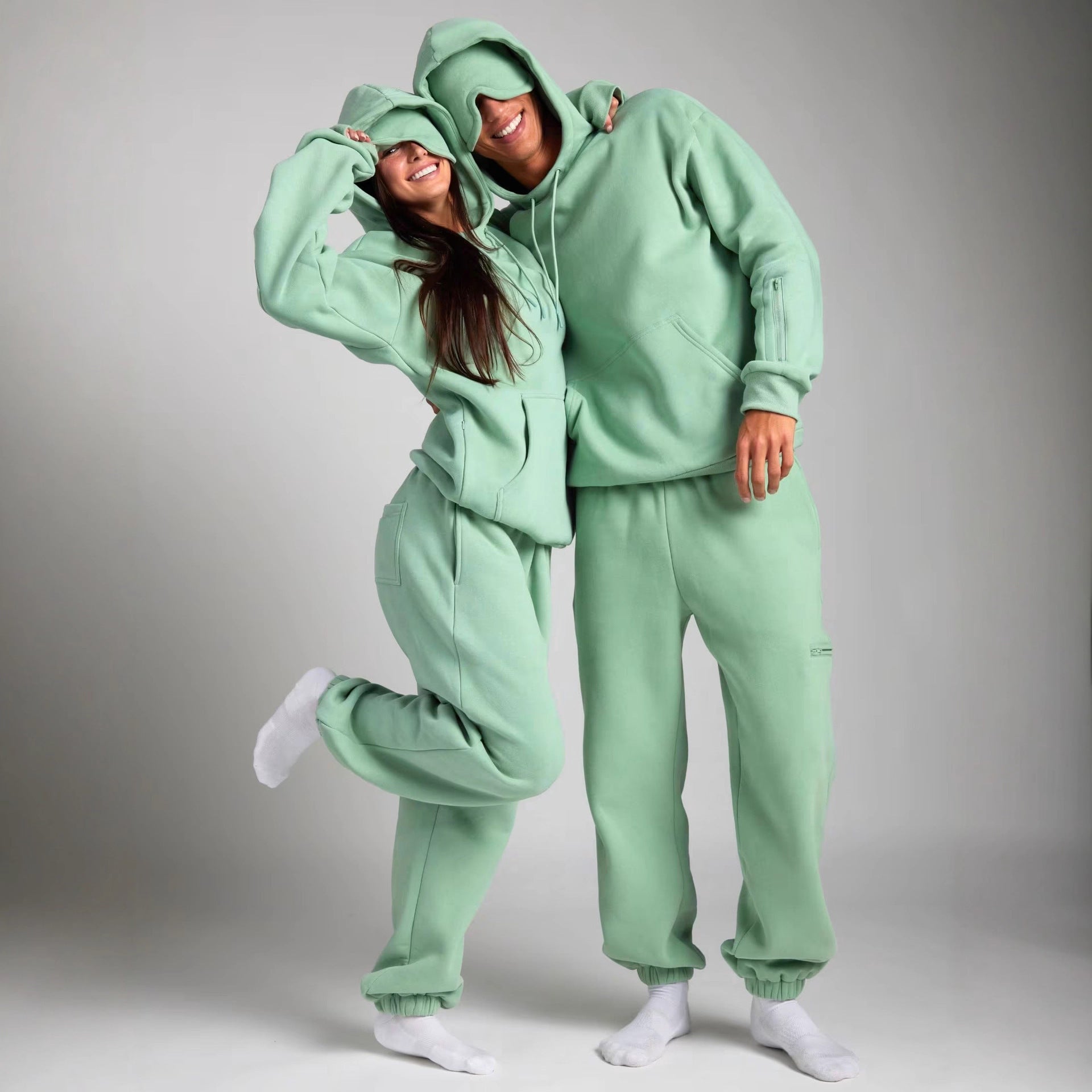 Damen Kapuzenpullover mit integrierter Schlafmaske Sovae