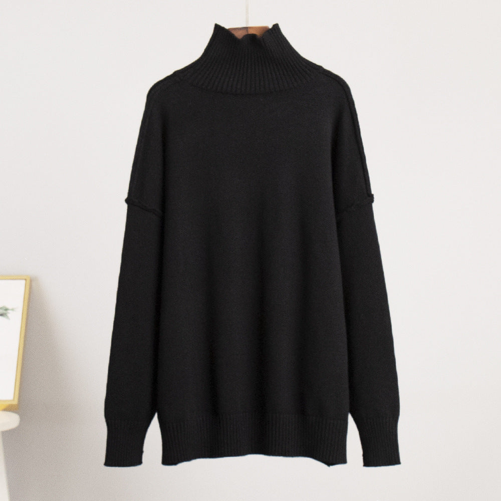 Damen Modischer Rollkragenpullover Sovae