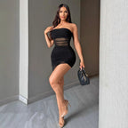 Damen Mini-Cocktailkleid mit raffinierten Rüschendetails Sovae