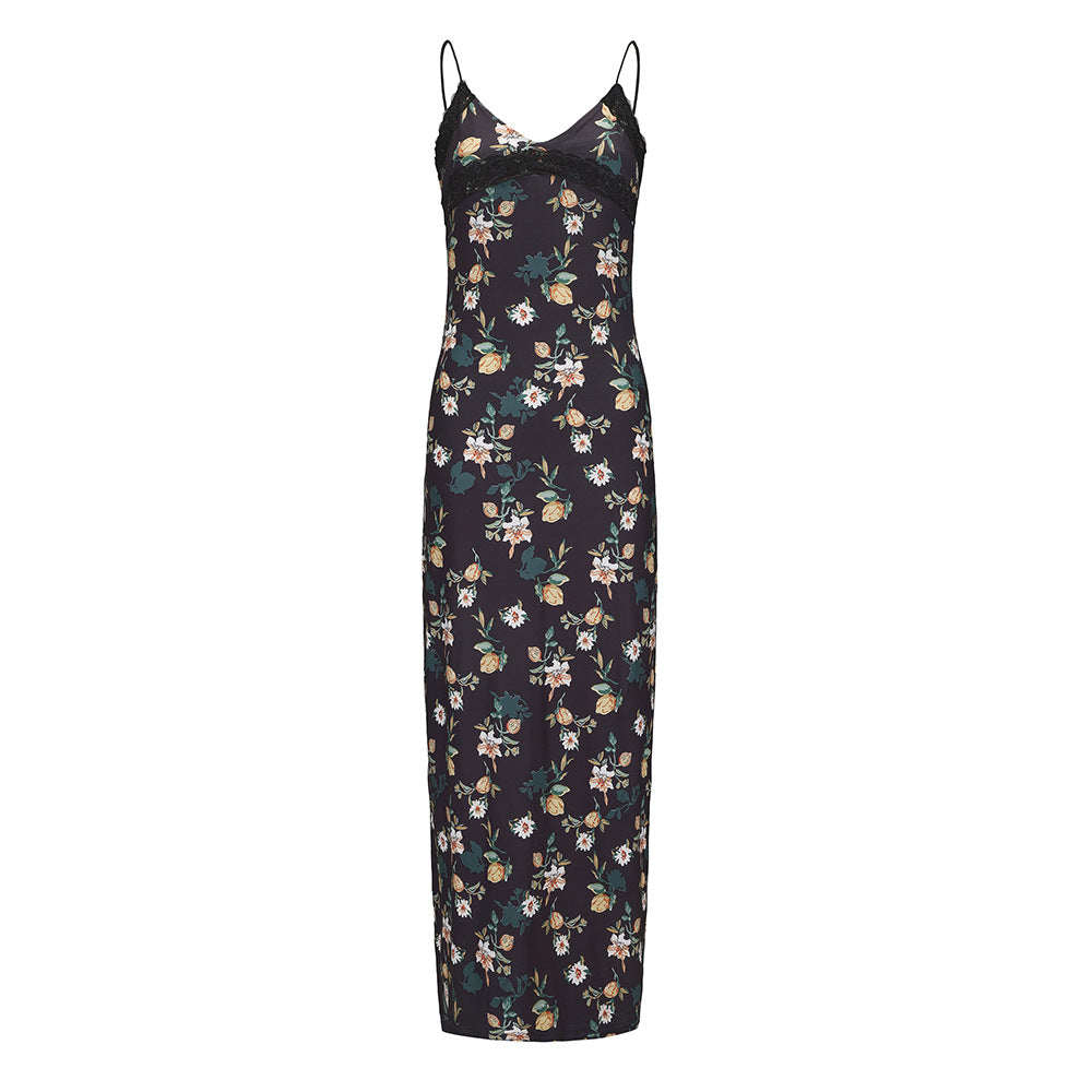 Damen Blütentraum Maxikleid Sovae