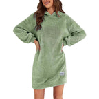 Damen Kuscheliges Hoodie-Kleid Sovae
