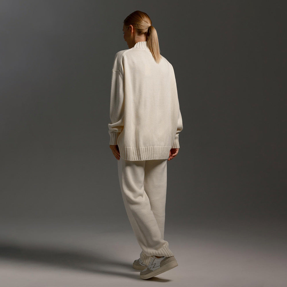 Damen Steckpullover und lässige Freizeithose Set Sovae