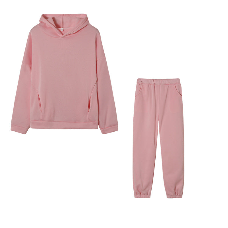 Damen Freizeit-Hoodie-Set mit elastischem Bund und praktischen Taschen Sovae