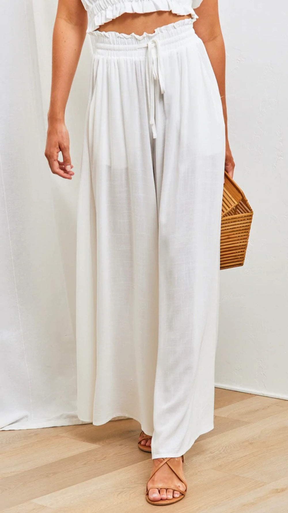Damen Sommerliche Weit geschnittene Hose Sovae
