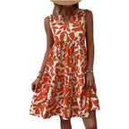 Damen lässiges Sommerkleid mit floralem Design Sovae