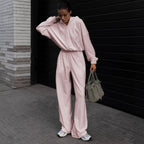 Damen Gemütlicher Fleece-Jumpsuit mit praktischen Taschen Sovae