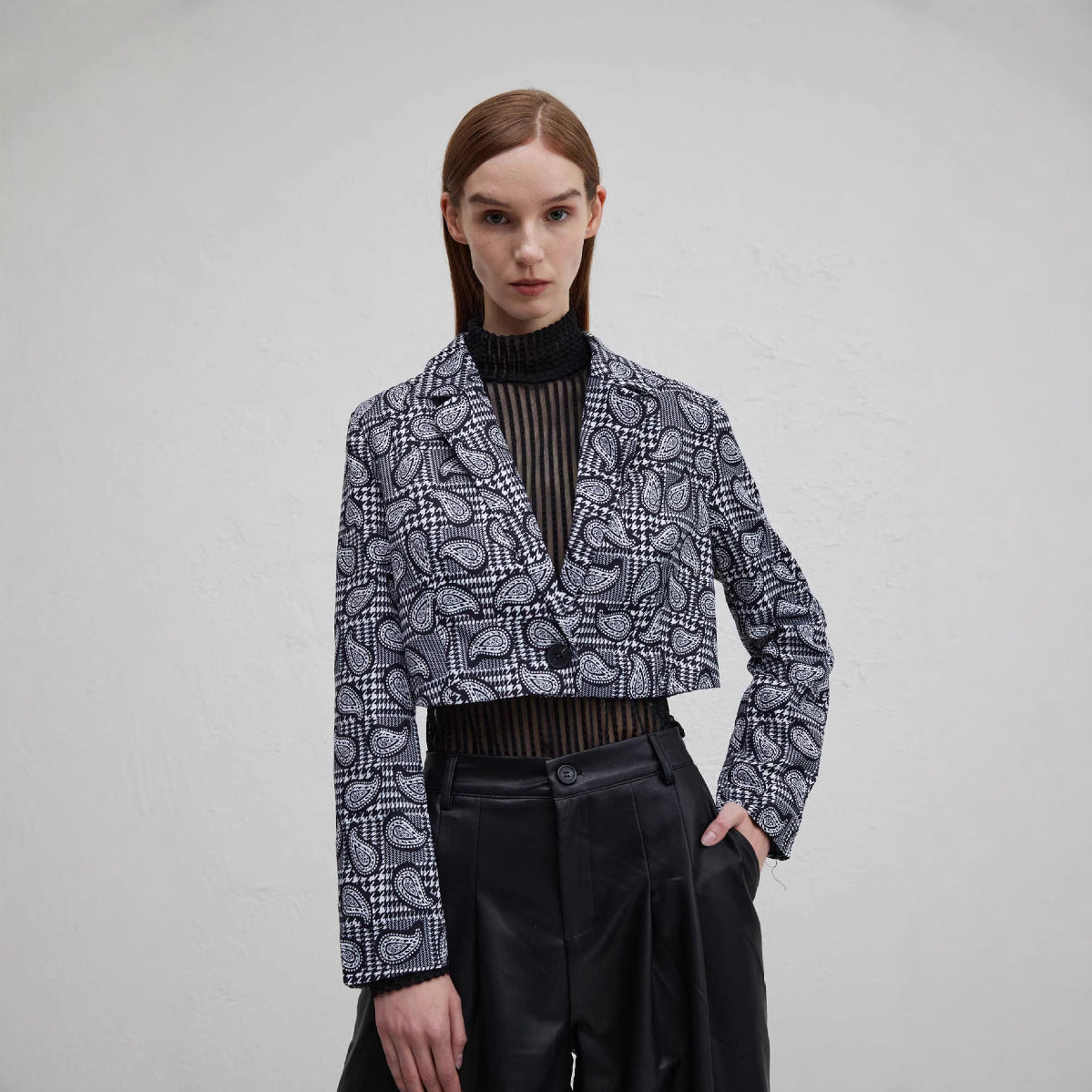 Damen modischer Jacquard Blazer Sovae