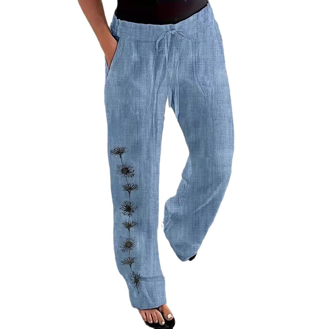 Damen lässige und stylische Leinenhosen Sovae