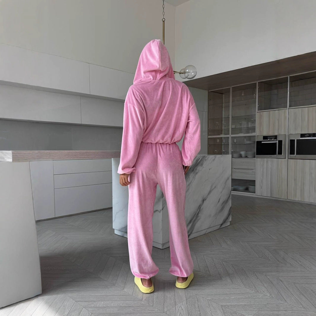 Damen Lounge-Set mit modischem Reißverschluss Sovae