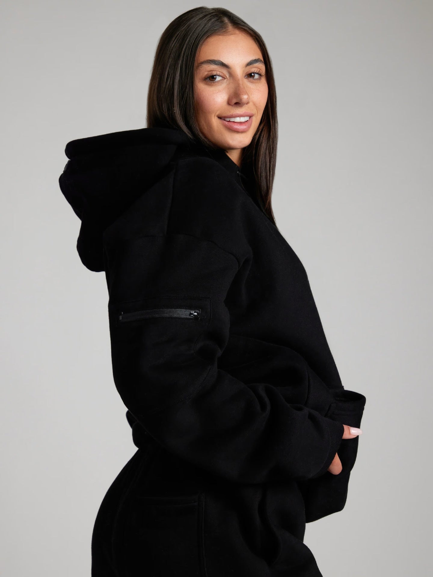 Damen Kapuzenpullover mit integrierter Schlafmaske Sovae