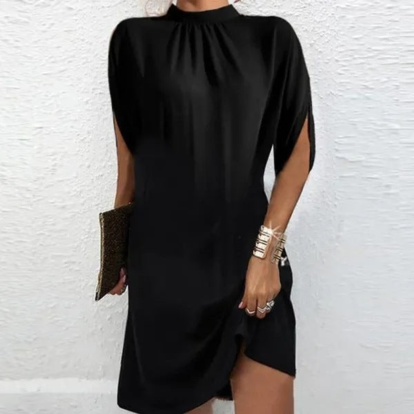 Damen Freizeitkleid mit modernem, farbenfrohem Muster und lockerer Passform Sovae