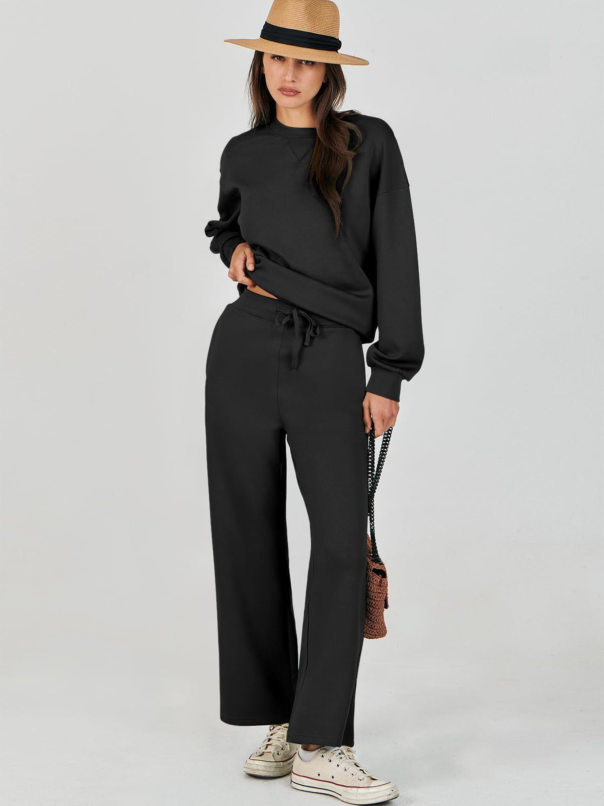 Damen bequemer Sweatsuit mit weitem Schnitt Sovae