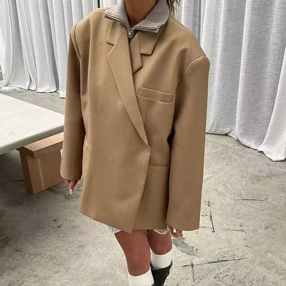 Damen elegante Blazerjacke im modernen Schnitt Sovae