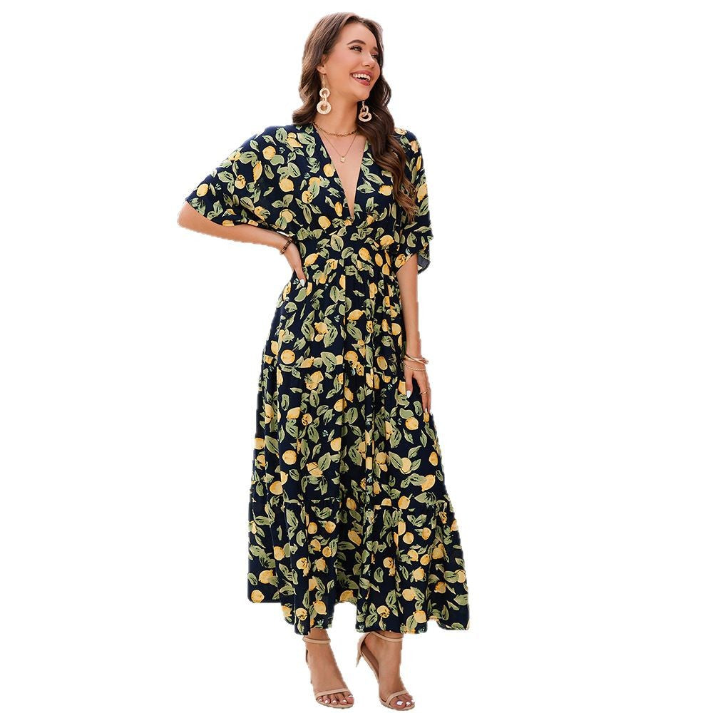 Damen Maxikleid Sovae