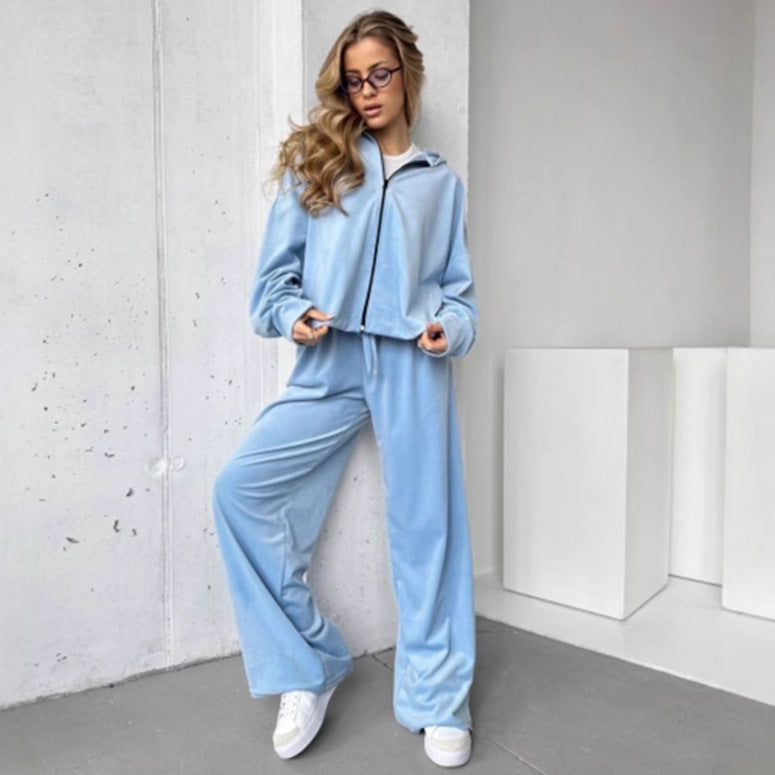 Damen sportlicher Loungewear-Anzug mit entspannter Passform Sovae