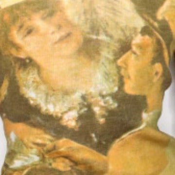 Damen Langarmshirt mit kunstvoller Grafik Sovae