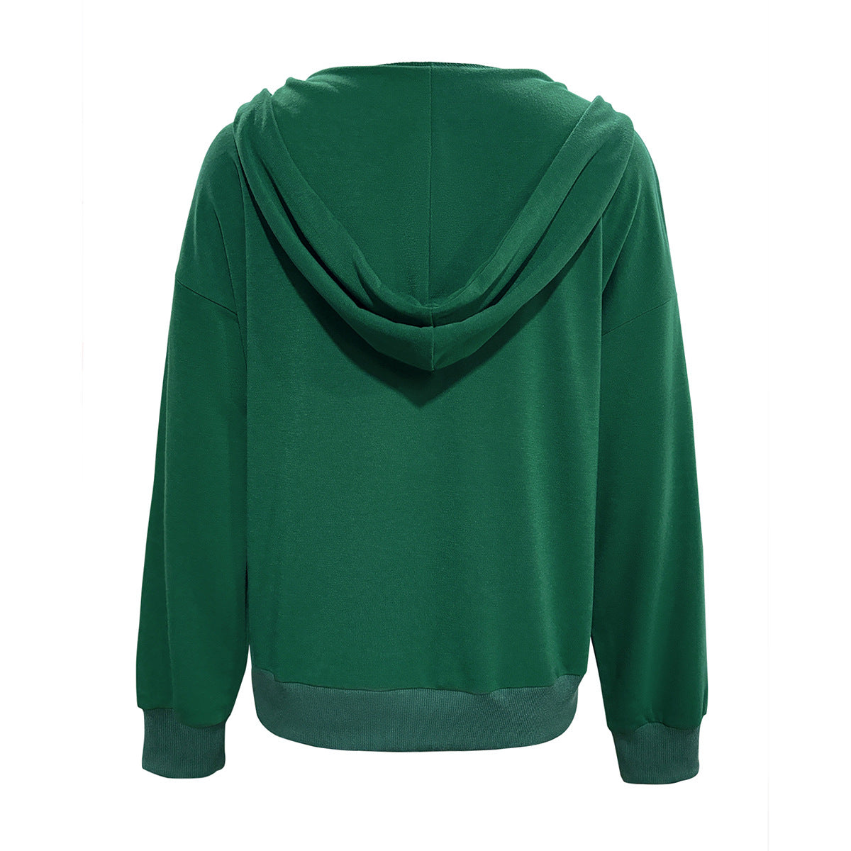 Damen Kapuzensweater mit Knopfleiste und tiefem Ausschnitt Sovae