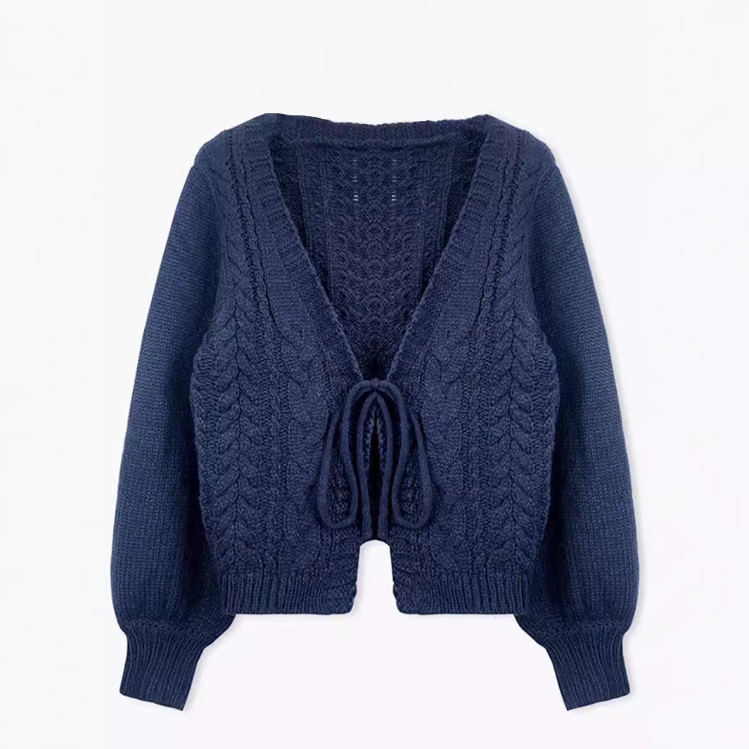 Damen Grobstrickjacke mit tailliertem Schnitt Sovae