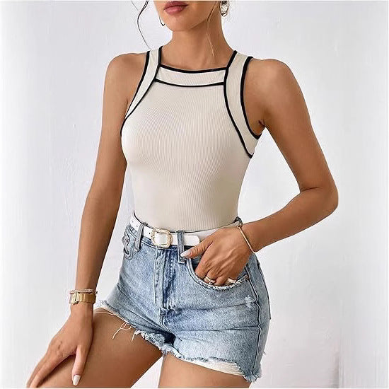Damen Sportliches Bodysuit mit körpernahem Schnitt Sovae