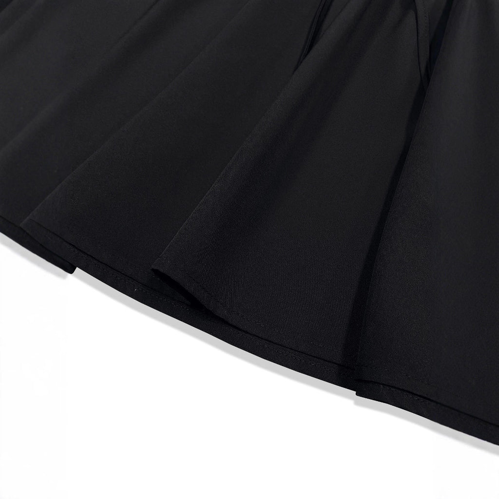 Damen Lässiger Rock mit elastischem Taillenbund und Kordelzug Sovae
