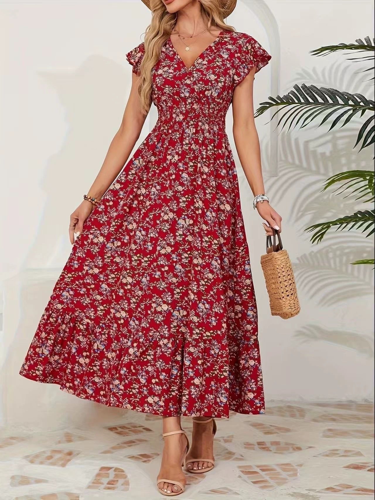 Damen Maxi-Kleid Sovae